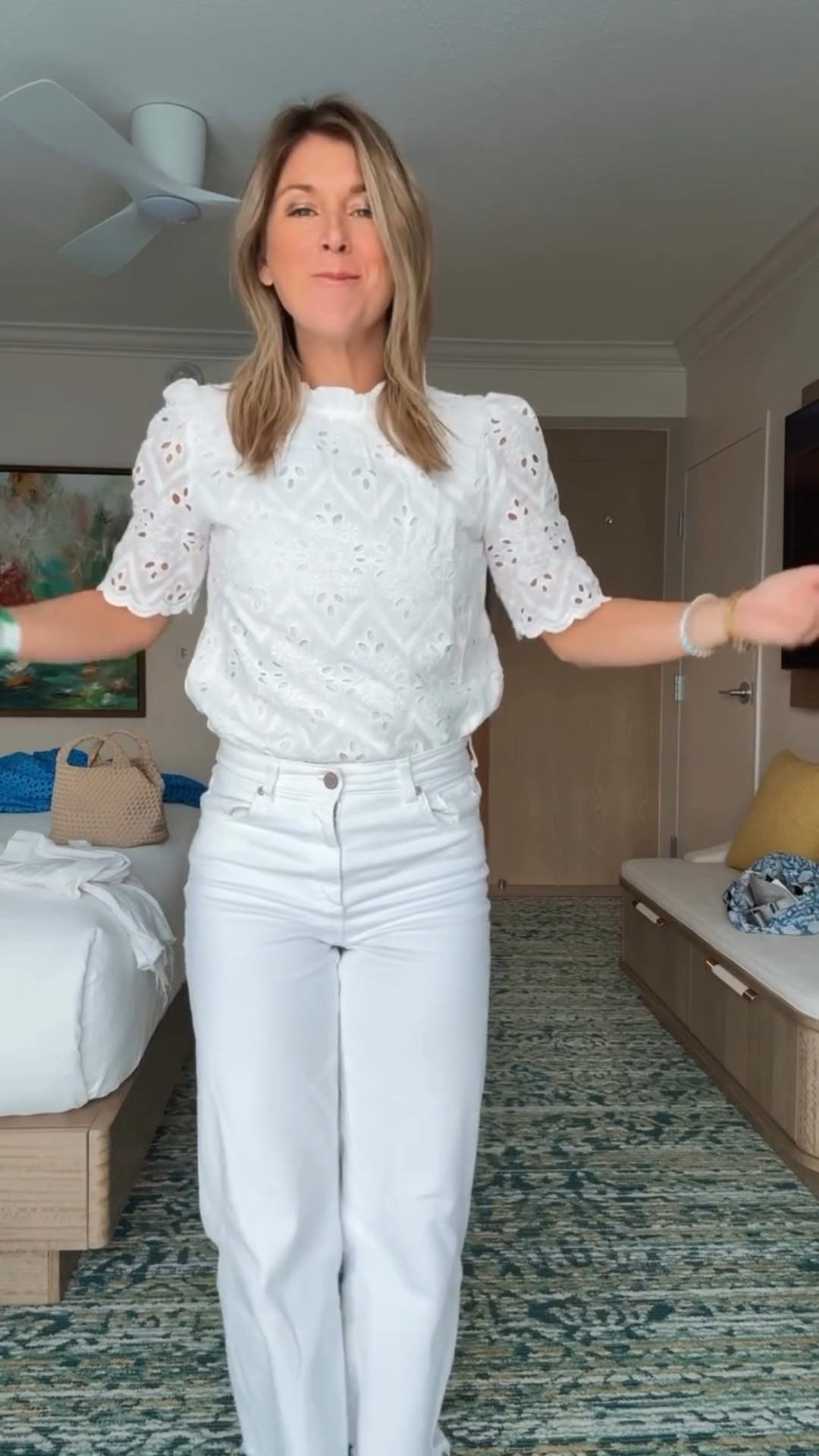 Authenticity is my word for 2025💃 comment SHOP below and I’ll send you links to my outfits. 

If you’re a creator, it’s a wild time to be creating content on a platform you’re not even sure you want to support. 

But my mission remains unchanged, to help women feel and look amazing, boost their self confidence, change their relationship with food and fitness, find a fitness program that works and doesn’t take up too much time. 

I want to empower you and so I show up here. 

Let’s have a little more fun and bring some positivity where we can when the news cycle feels so stressful. If we’re going down, you’re gonna need that energy. 👊 

#momhumor #bostonmom #fasterwayconference #fwcoach #momfashion #over40fashion #amazonfashion #40andfitmom #fitat40 what I wore conference Amazon Evereve fashion finds lululemom