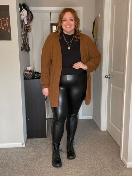 Love the brown and black mix. The faux leather leggings add an extra edge to this look.

Tarajanestyle for 15% off at SHEIN

TARA10 for 10% off at Miranda Frye

#LTKHoliday #LTKplussize #LTKmidsize