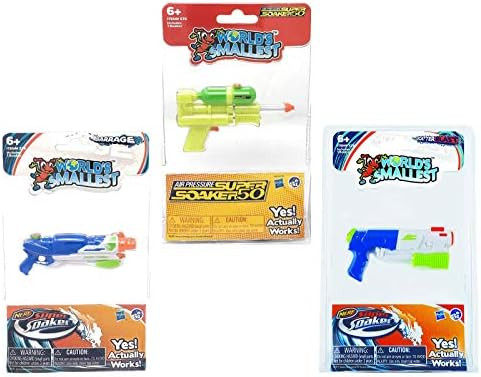 World's Smallest Super Soaker - Set of 3 - SS50, Barrage and Scatter Blast | Amazon (US)