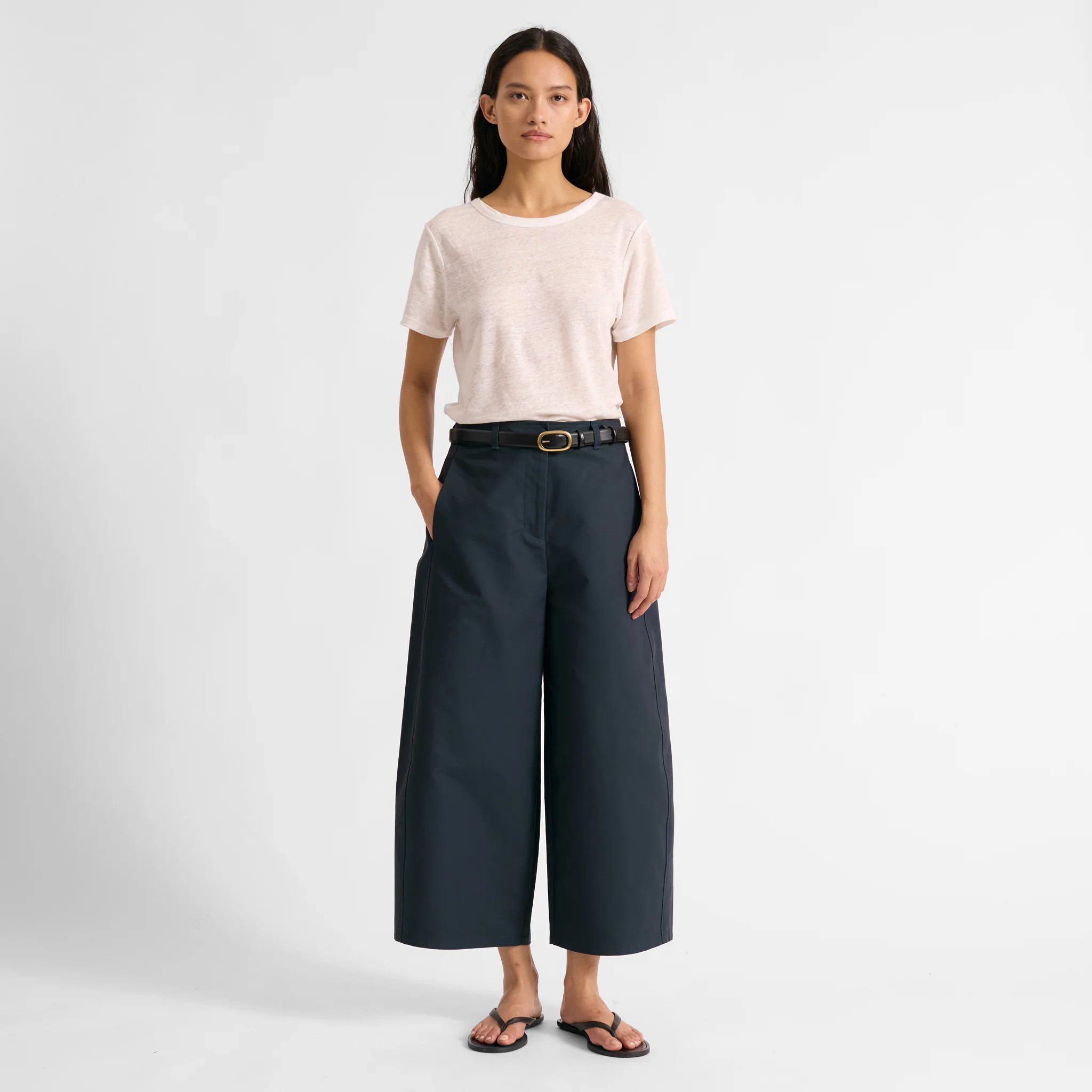 Wide Leg Barrel Trousers | Albaray