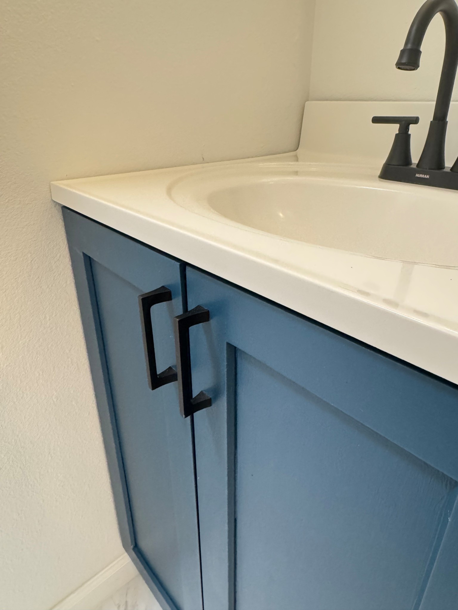 Bathroom vanity update. Painted a vanity we already had and added a new top, hardware and faucet. 

#bathroomupdate #vanityy

#LTKFindsUnder50 #LTKHome #LTKStyleTip