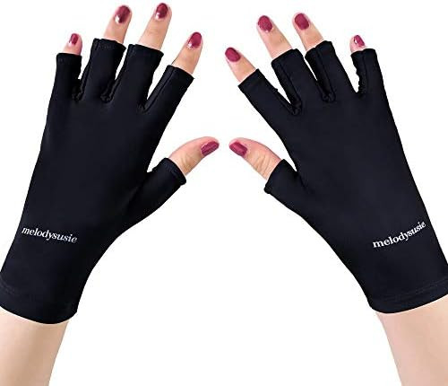 MelodySusie UV Glove for Gel Nail Lamp, Professional UPF50+ UV Protection Gloves for Manicures, N... | Amazon (US)