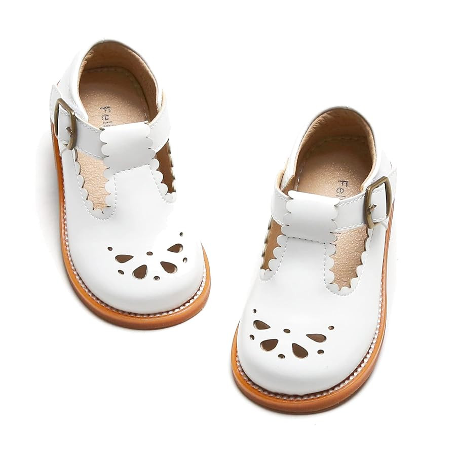 Felix & Flora Toddler Little Girl Mary Jane Dress Shoes - Ballet Flats for Girl Party School Shoe... | Amazon (US)