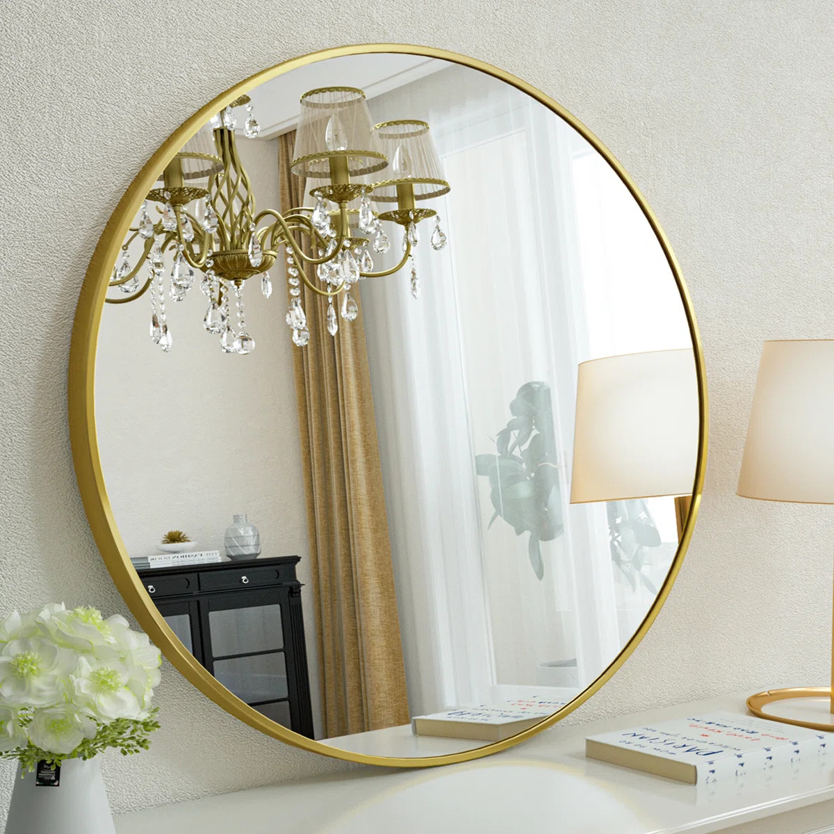 Gehard Round Metal Framed Mirror | Wayfair North America