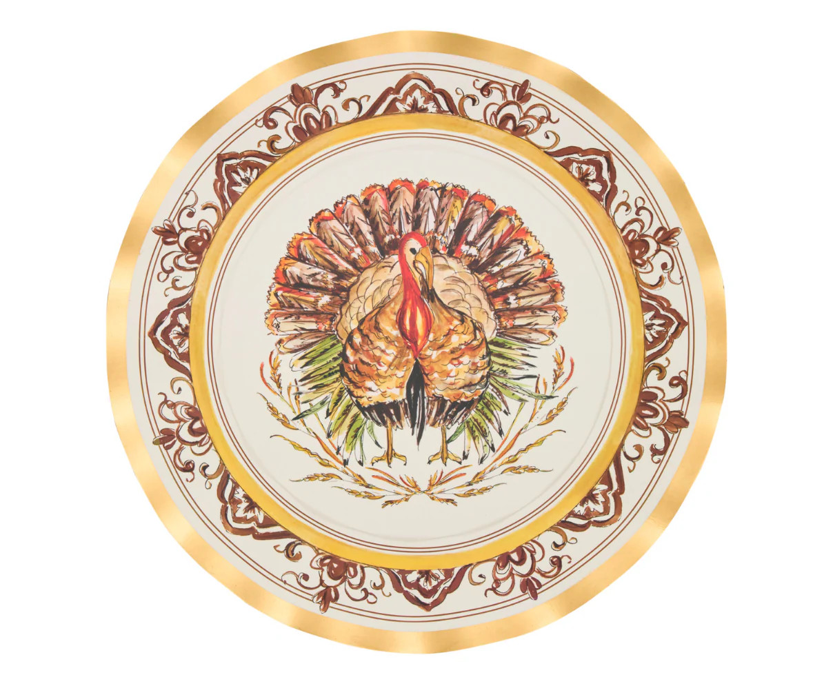 Turkey & Gourds Dinner Plates/8pk | Sophistiplate