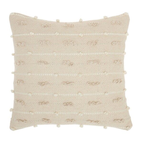 Mina Victory Life Styles Natural Throw Pillow, (18" x 18") | Bed Bath & Beyond