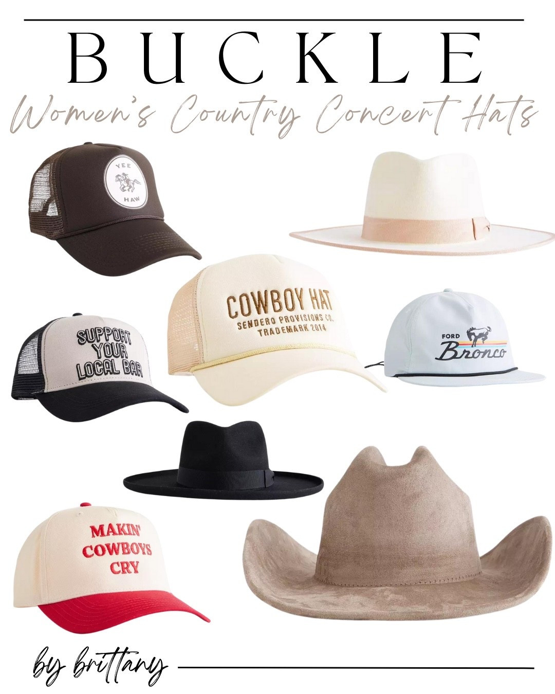 The right hat makes the outfit 🤍 Buckle always delivers when it comes to western-inspired hats — perfect for concerts, weekends, and everyday wear. Shop my favorites here 🤠

#LTKootd #LTKTravel #LTKFindsUnder50