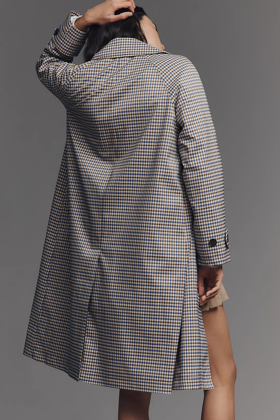 Avec Les Filles Long Gingham Trench Coat | Anthropologie (US)