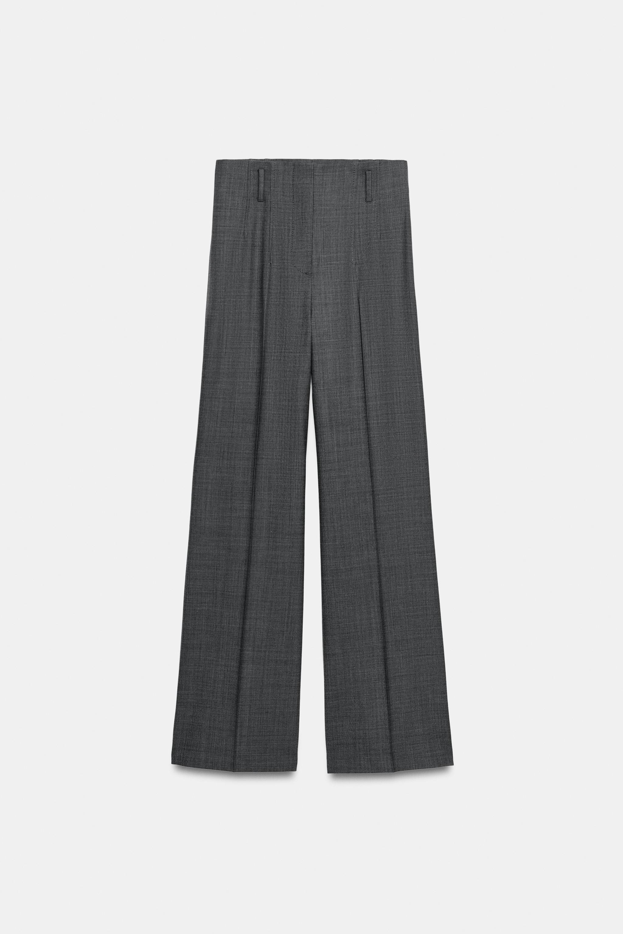 HIGH-WAISTED WOOL PANTS ZW COLLECTION | Zara US