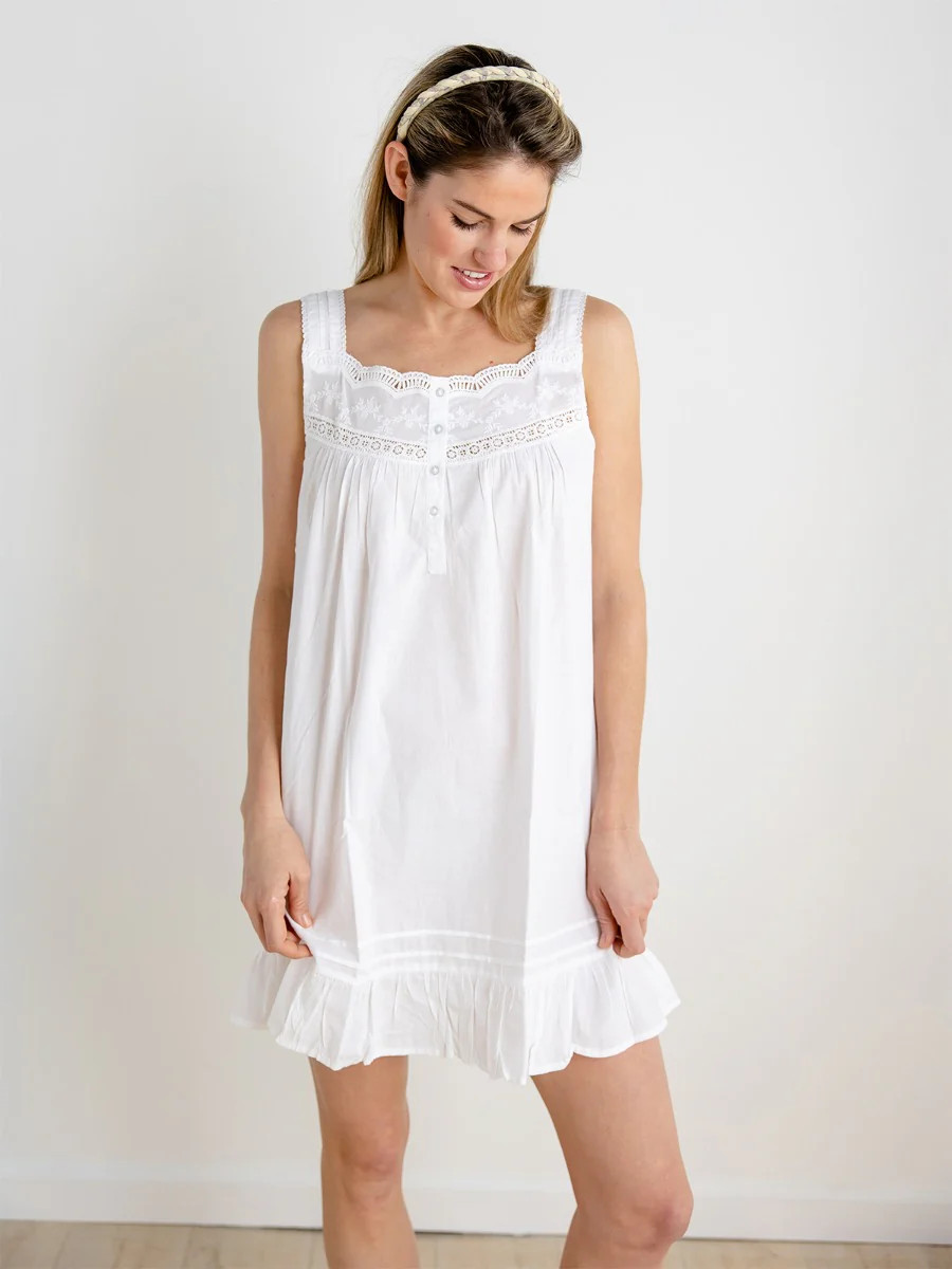 Jennifer Nightgown - Jacaranda Living, White Cotton Nightgowns, Victorian Nightgown | Jacaranda Living