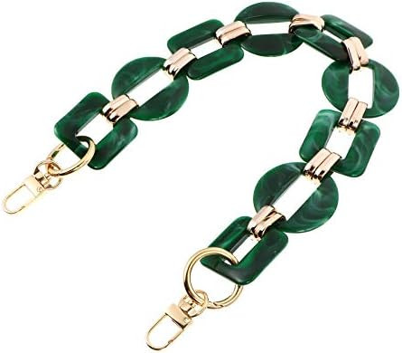 PRETYZOOM Green Resin Handbag Chain Straps Acrylic Purse Chain Strap Replacement Purse Clutches Hand | Amazon (US)