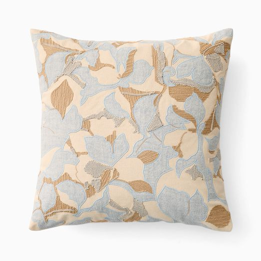 Abstract Applique Floral Pillow Cover | West Elm (US)