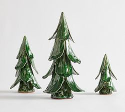 Ceramic Green Glossy Tree | Pottery Barn (US)