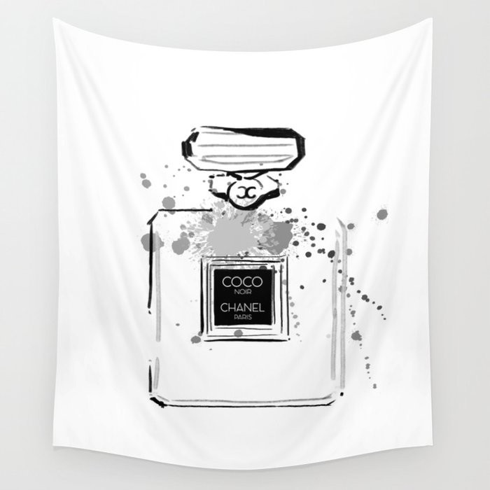 Noir perfume bottle Wall Tapestry | Society6