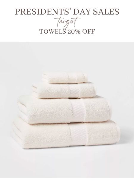 Target Presidents’ Day sale! Save 20% on threshold towels! 

#LTKhome #LTKSeasonal #LTKSpringSale