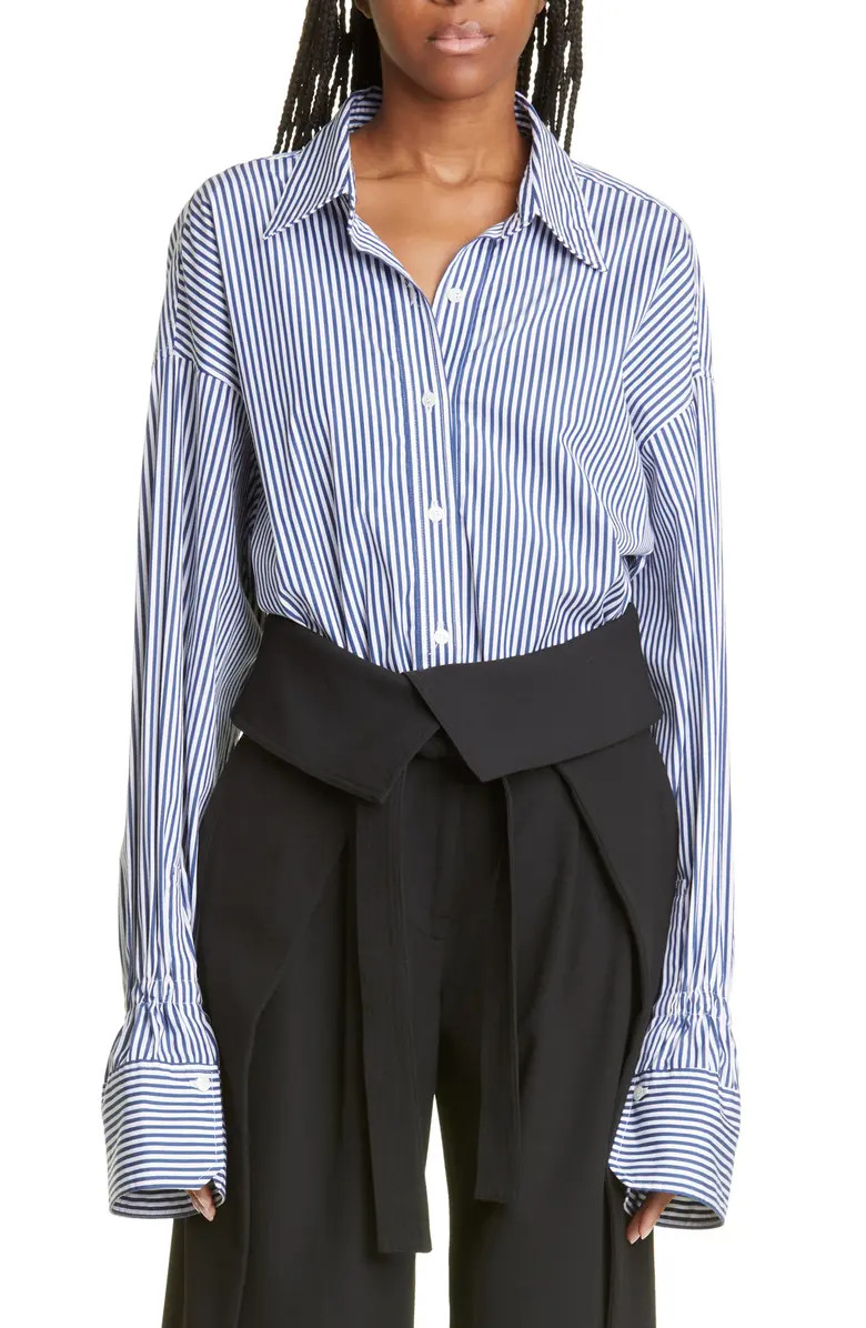 Monica Stripe Cotton Blouse | Nordstrom