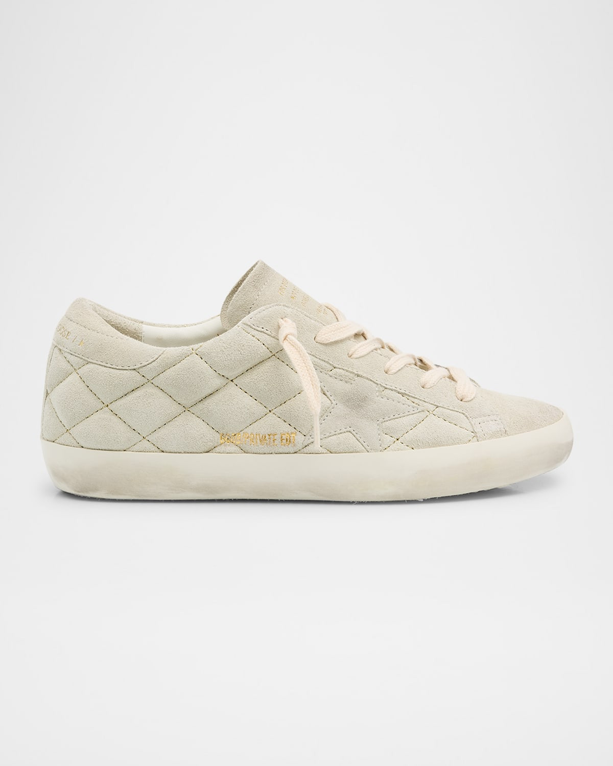 Super-Star Quilted Mixed Leather Low-Top Sneakers | Neiman Marcus