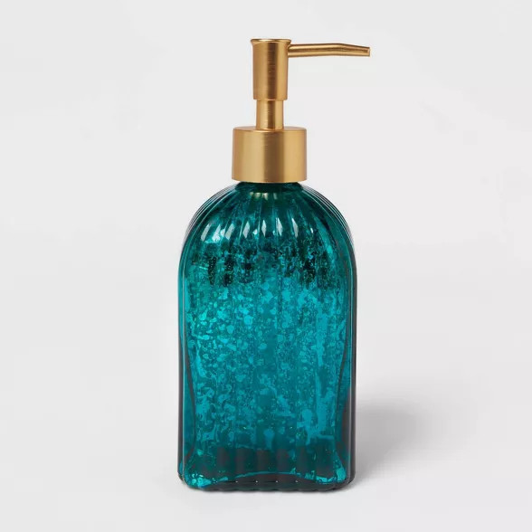 Glass Soap/Lotion Dispenser Teal Blue - Opalhouse™ | Target