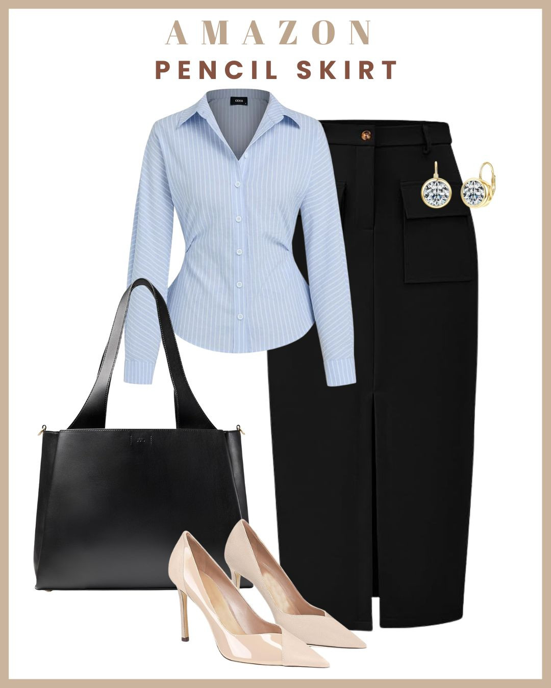 Pencil skirts = instant office polish ✨👩‍💼
Styled 2 chic pencil skirt outfits that are perfect for work — elegant, professional, and effortlessly put-together 🙌

1️⃣ Classic pencil skirt + fitted top/blouse for a sleek, timeless office look 🤍
2️⃣ Pencil skirt + structured knit for elevated corporate chic 🖤

Sophisticated, flattering, and perfect for creating a polished workwear wardrobe 

 #LTKgrwm #LTKootd #LTKWorkwear