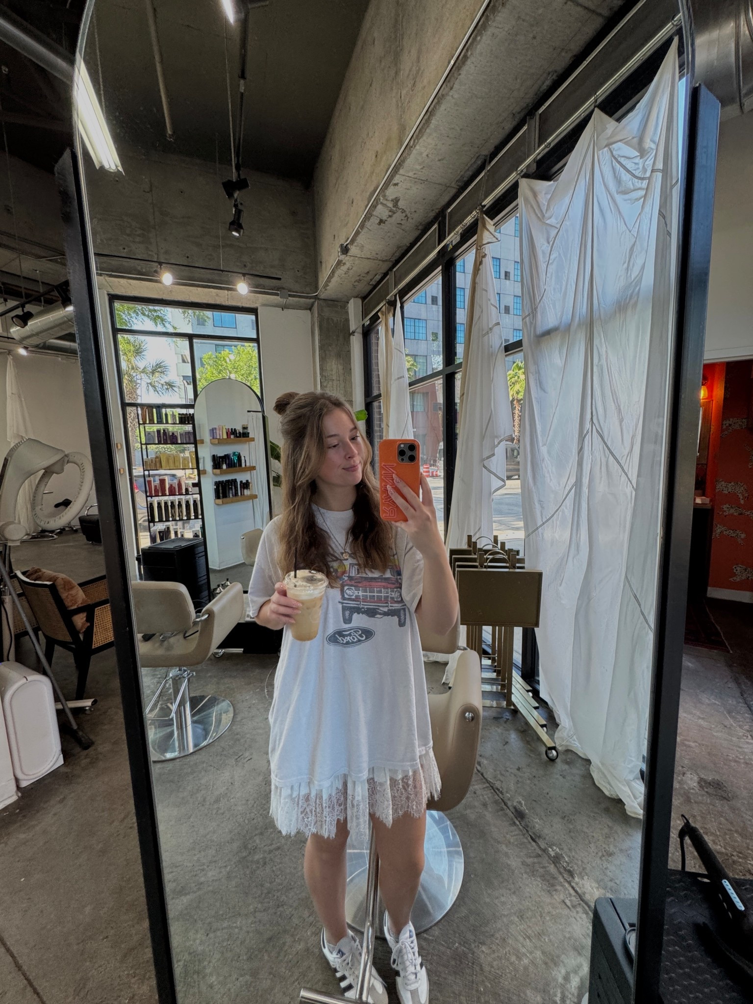 shirt is L old men’s buckle, but they have similar styles. Slip is size M