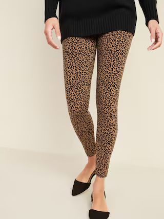 Mid-Rise Printed Jersey Leggings for Women | Old Navy (US)