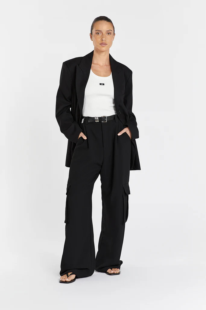 WILLA BLACK CARGO PANT | DISSH