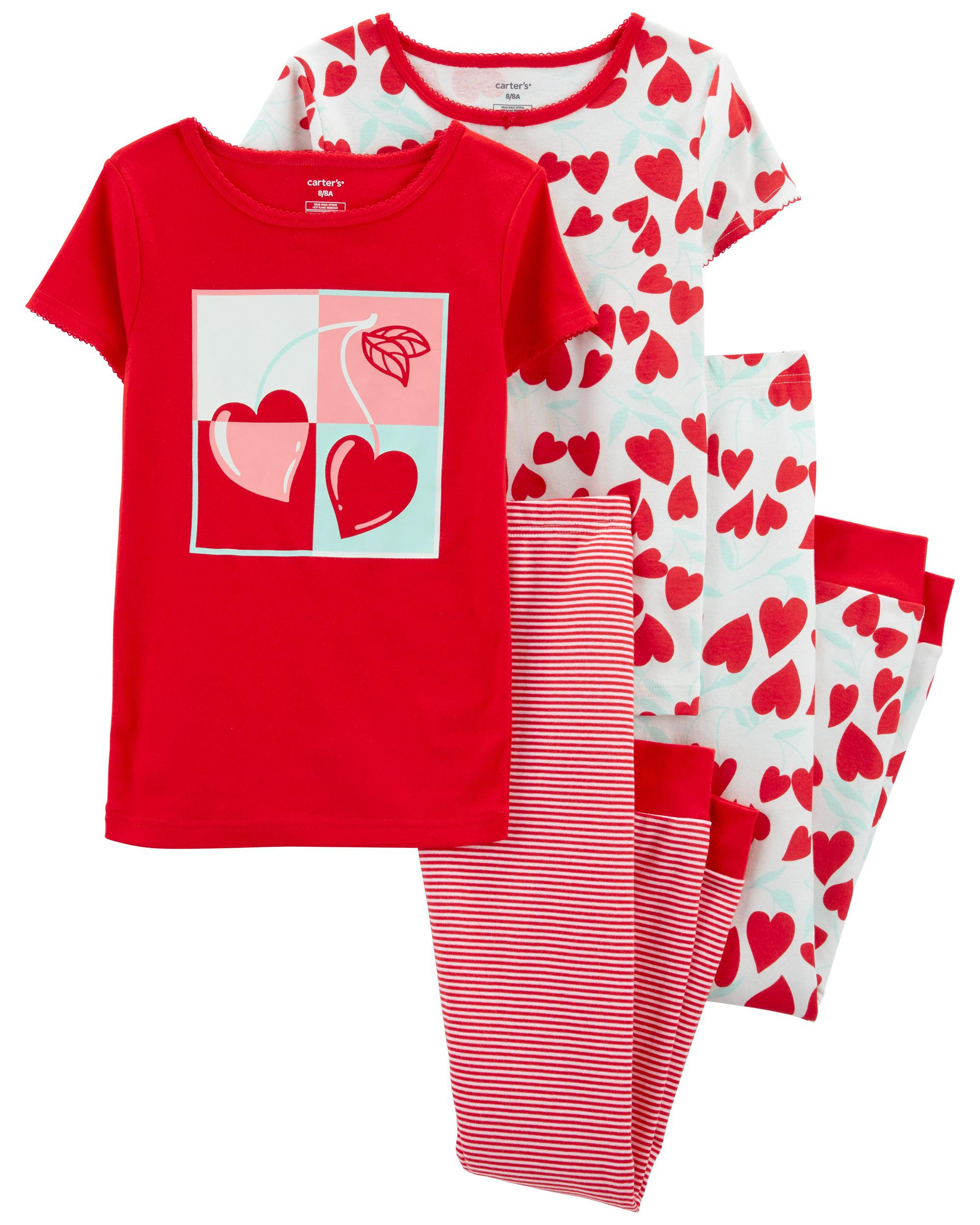 Kid 4-Piece Cherry 100% Snug Fit Cotton PJs | Carter's