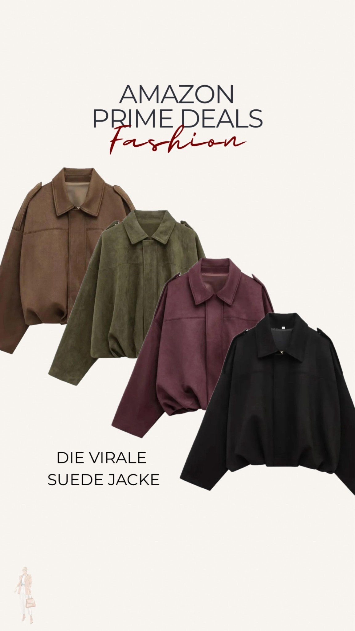 Die virale Jacke jetzt auch in den Amazon Prime Deals in 4 tollen Farben 💫💭! #suedejacket #Amazon #PrimeBigDealsDay

#LTKstyletip #LTKdeutschland #LTKxAmazon