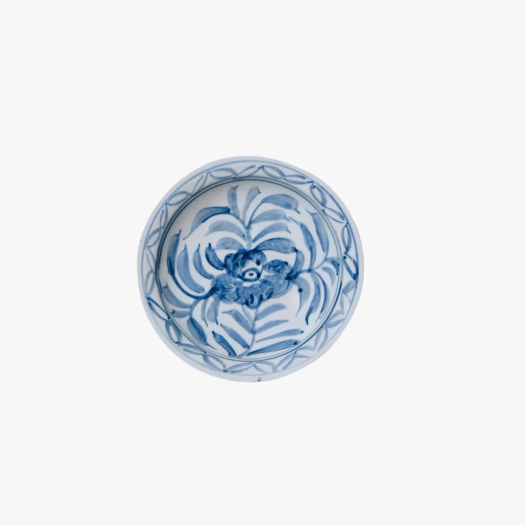 Blue and White Flower Trinket Dish | Dear Keaton