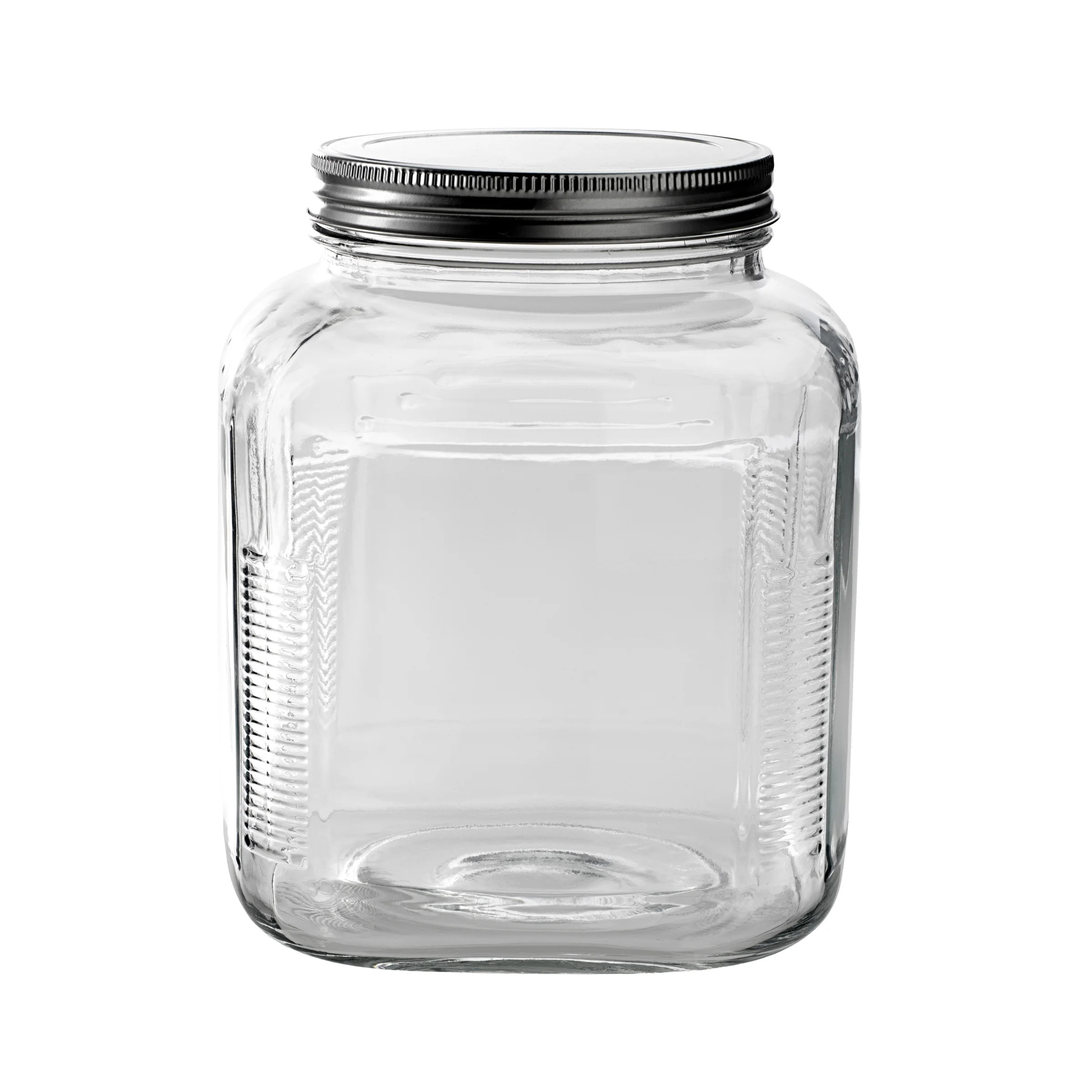 Anchor Hocking Clear Glass Cracker Jar with Brushed Aluminum Lid, 1 Gallon - 4 Pack - Walmart.com | Walmart (US)