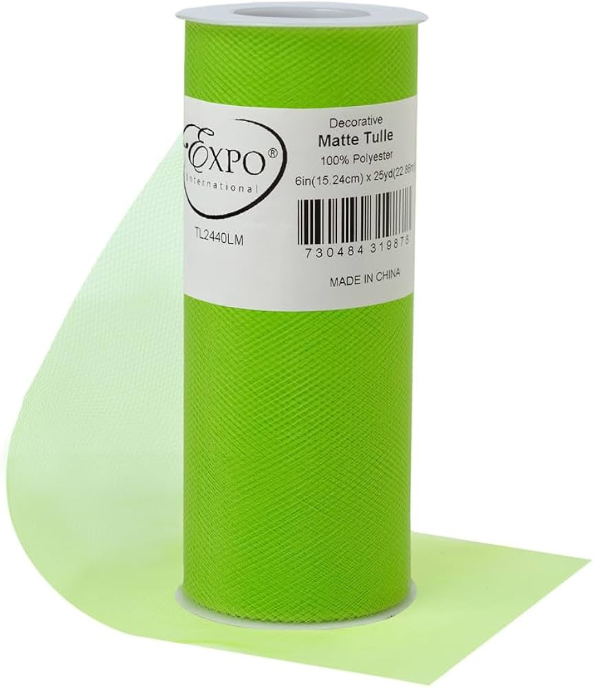 Expo International Decorative Matte Tulle, Lightweight Polyester Tulle Fabric for Tutus, Costumes... | Amazon (US)