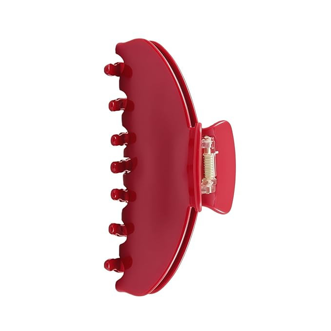 Durable Acetate Hair Clips - 4-Inch Cherry Red Claw Clips for Fine and Thick Hair (Red) | Amazon (US)