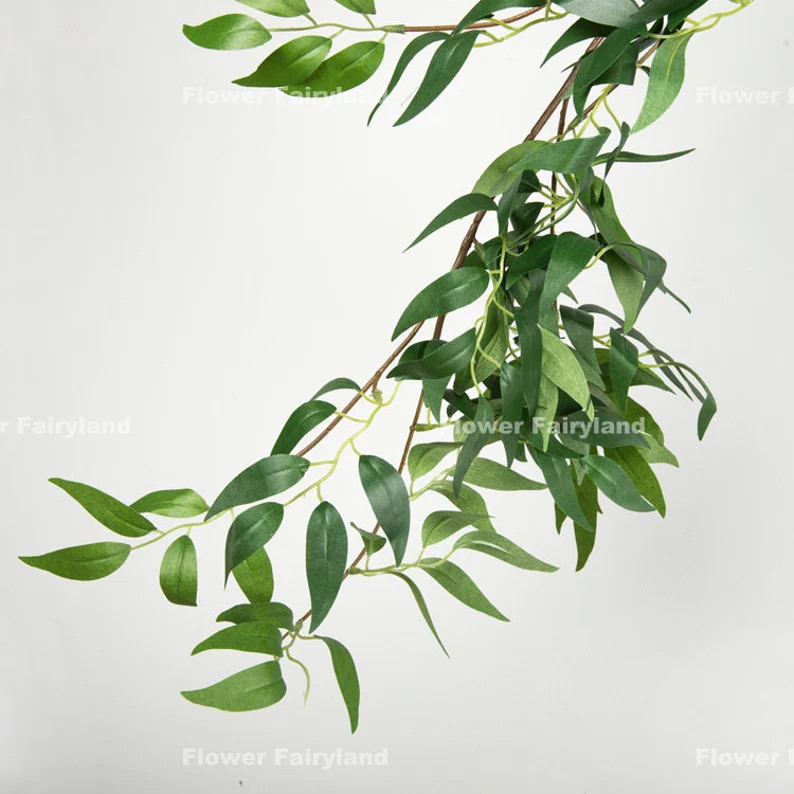 67 Faux Weeping Willow Garland Artificial Plant Hanging Vine Wall/wedding/home Decoration Gifts -... | Etsy (US)