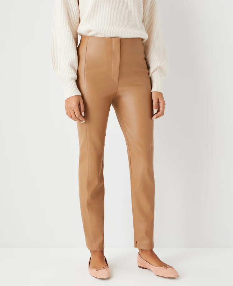 The Audrey Pant in Faux Leather | Ann Taylor | Ann Taylor (US)