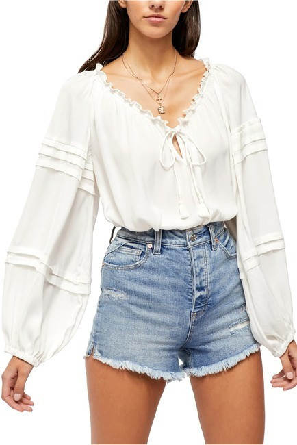 Free People | All Tucks Long Sleeve Bodysuit | Nordstrom Rack | Nordstrom Rack
