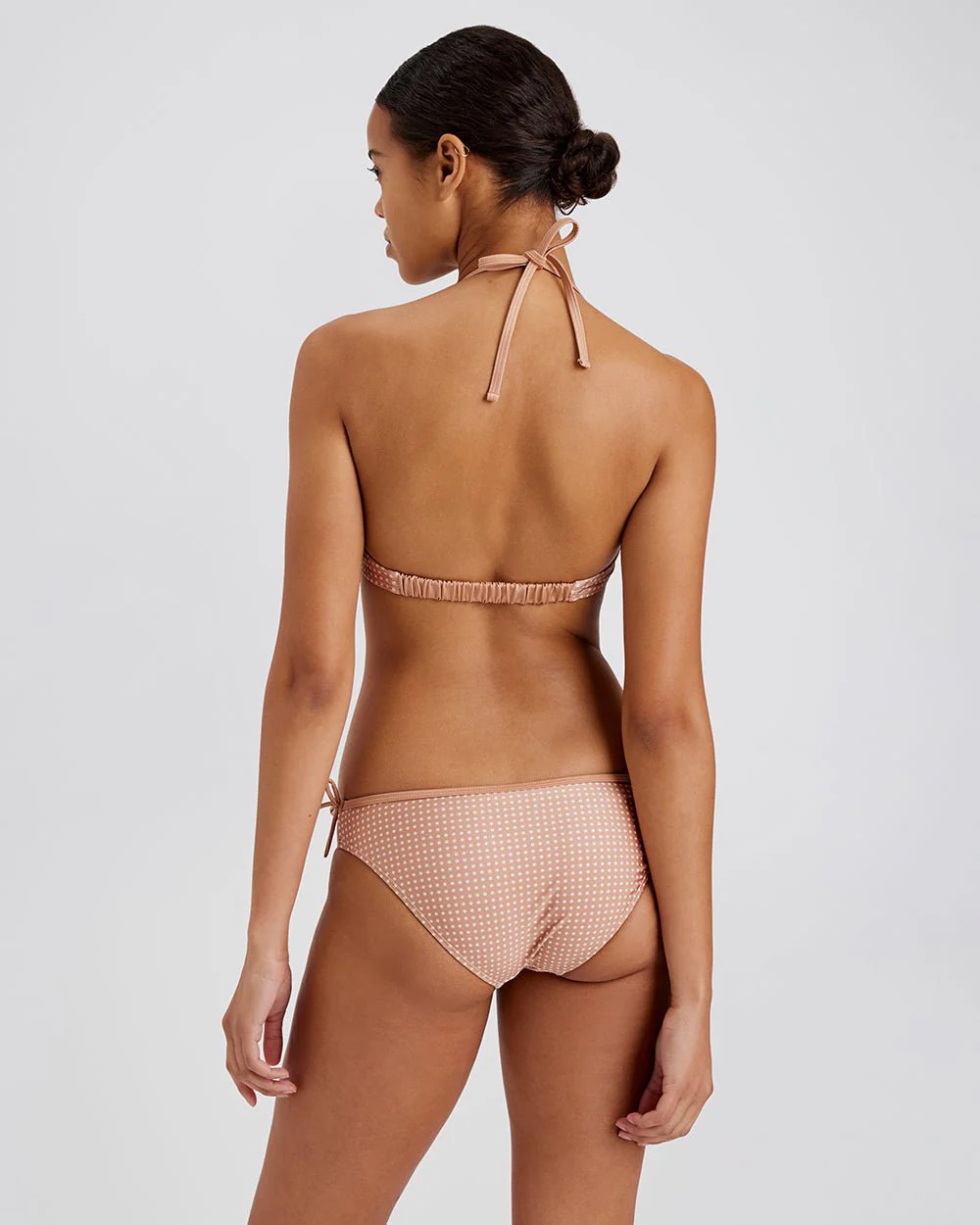Sydney Bikini Bottom Baby Polkadot Taupe | Solid & Striped