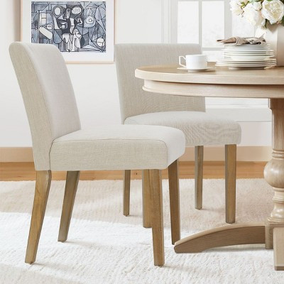 Set of 2 North Linen-Blend Upholstery Parsons Chair  - The Pop Maison | Target