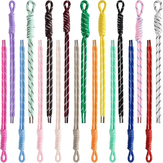 Striped Braided Paracord Keychain, Woven Rope Key Chain Charm, Paracord Bag Charm | Amazon (US)