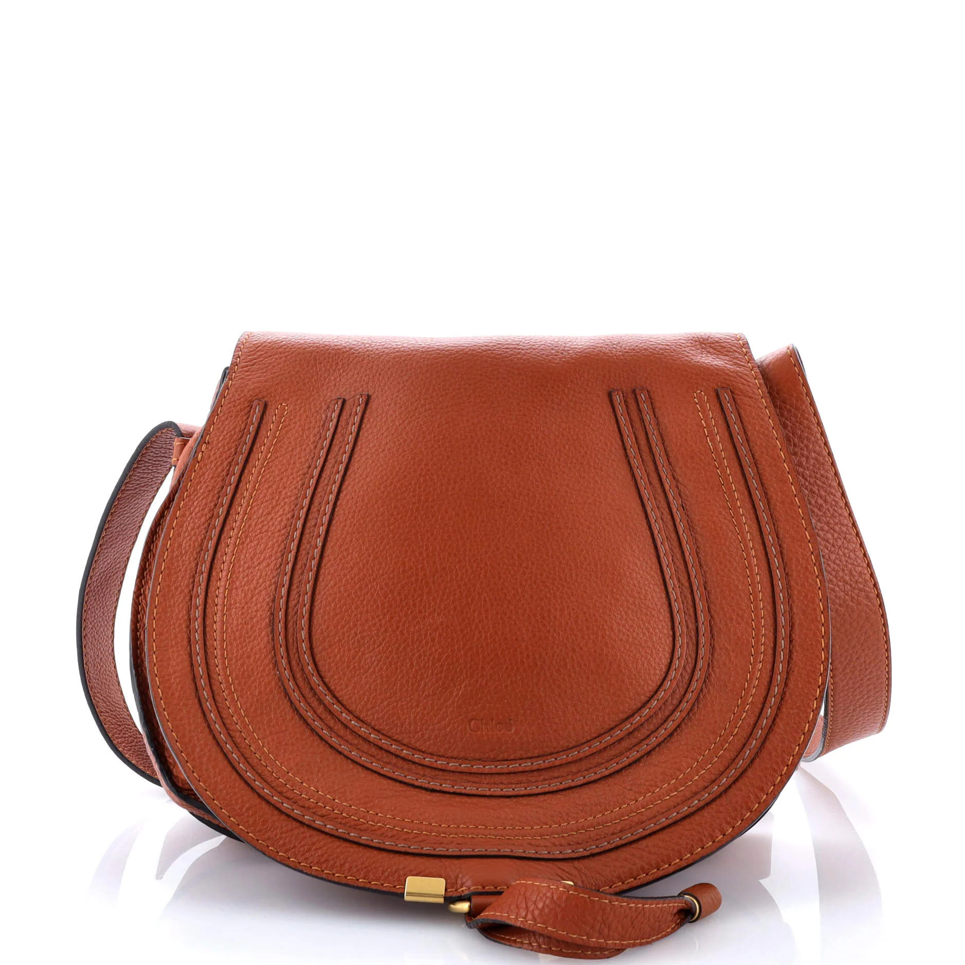 Pre-Loved Chloe Marcie Saddle Bag Leather Medium | Zulily