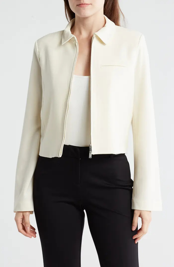 Full Zip Crop Jacket | Nordstrom Rack