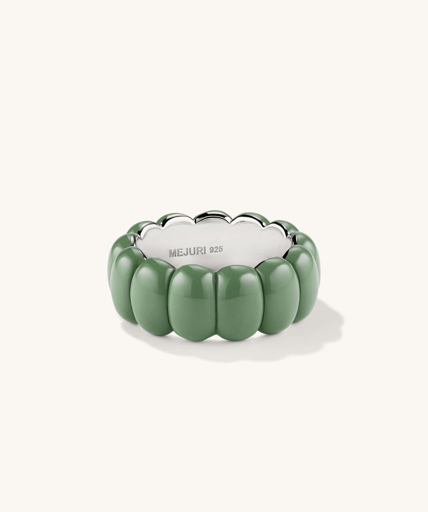 Puffy Charlotte Enamel Ring | Mejuri Fine Crew