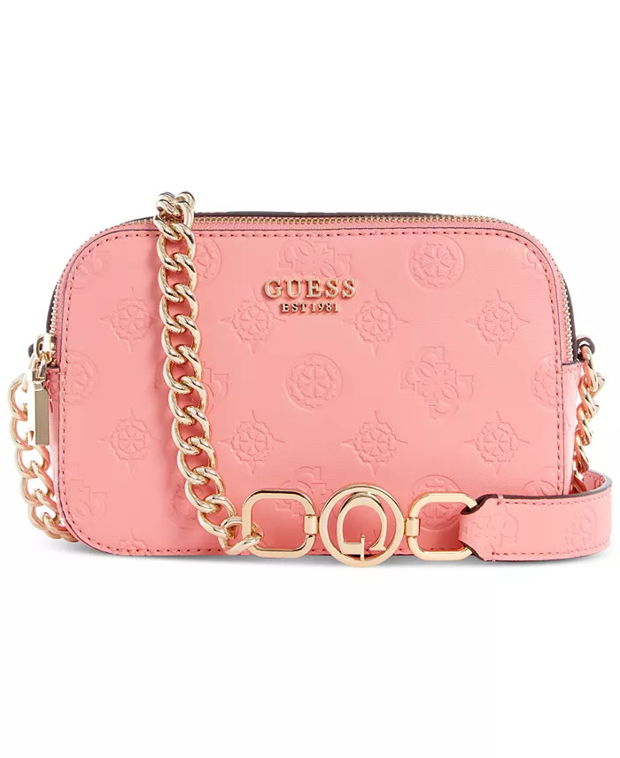 Galeria Debossed Peony Mini Camera Crossbody Bag | Macys (US)