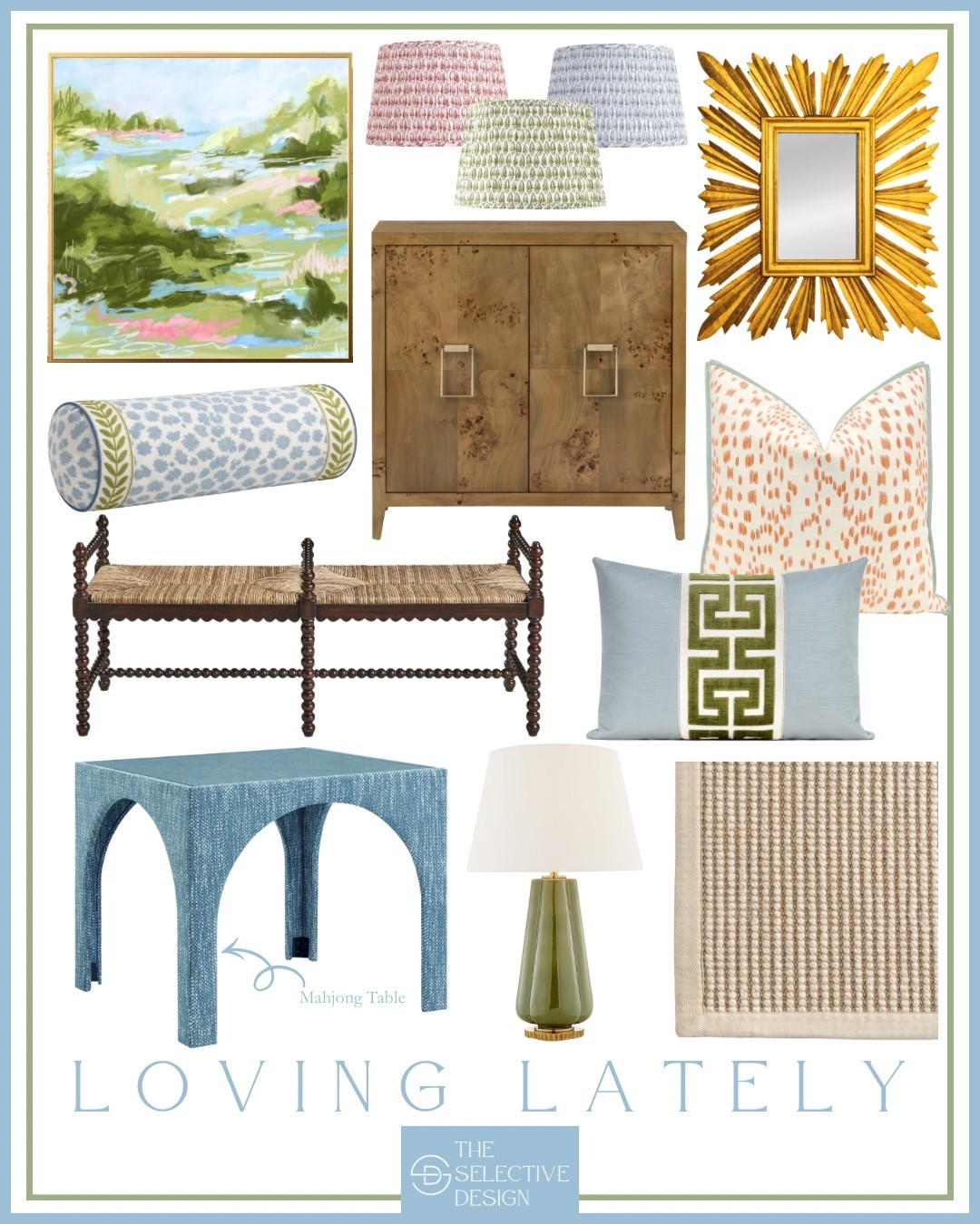 Loving these classic and colorful home decor finds! Perfect for a colorful and Grandmillennial living room design! 

Preppy living room | Grandmillennial living room | colorful living room | mahjong table | classic decor 

#LTKHome #LTKSaleAlert