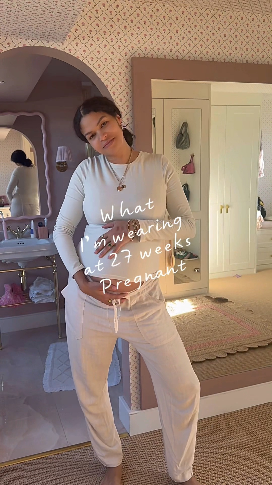 What I’m wearing at 27 weeks pregnant 

#LTKmaternity #LTKuk #LTKspring