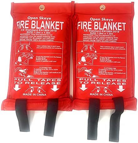 Fire Blanket Fiberglass Fire Emergency Blanket Suppression Blanket Flame Retardant Blanket Emerge... | Amazon (US)