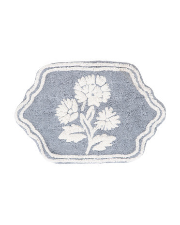 20x30 Rosette Floral Bath Rug | Cotton | Marshalls