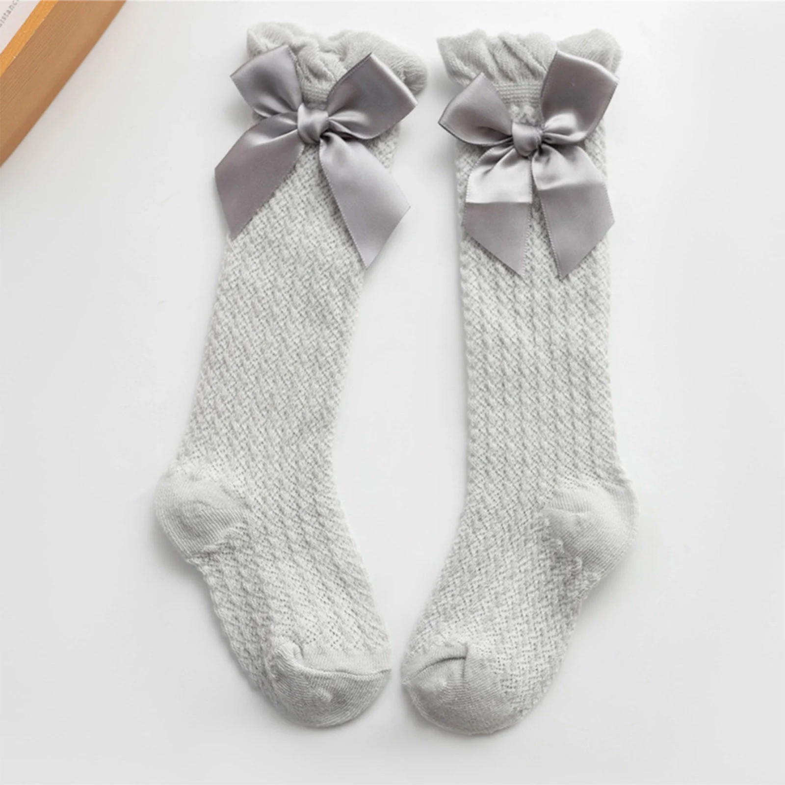 Long Tube Socks Mesh Bowknot Mosquito Baby Socks Stripe Children Socks Socks - Walmart.com | Walmart (US)