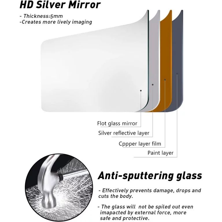 Vlush Full Length Mirror, 65"x22" Arched Floor Mirror, Full Body Standing Mirror with Aluminum Fr... | Walmart (US)