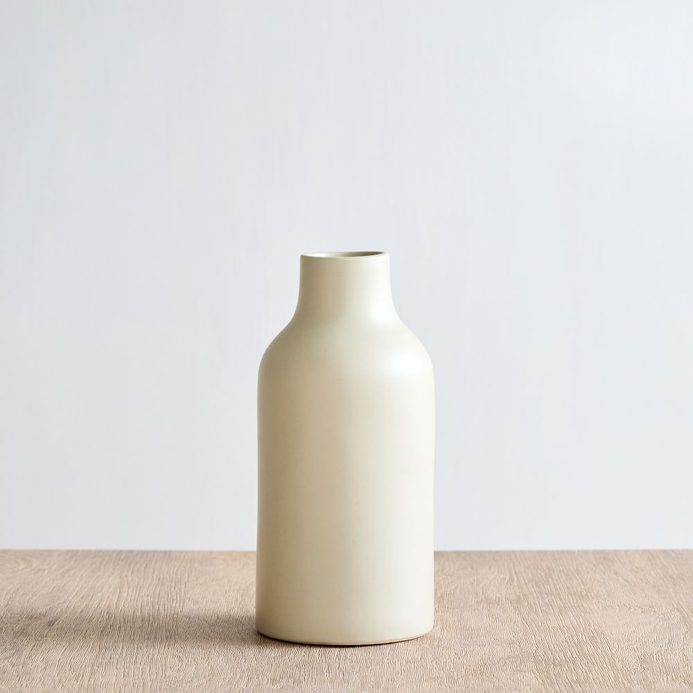 Pure Sand Ceramic Vases | West Elm (US)