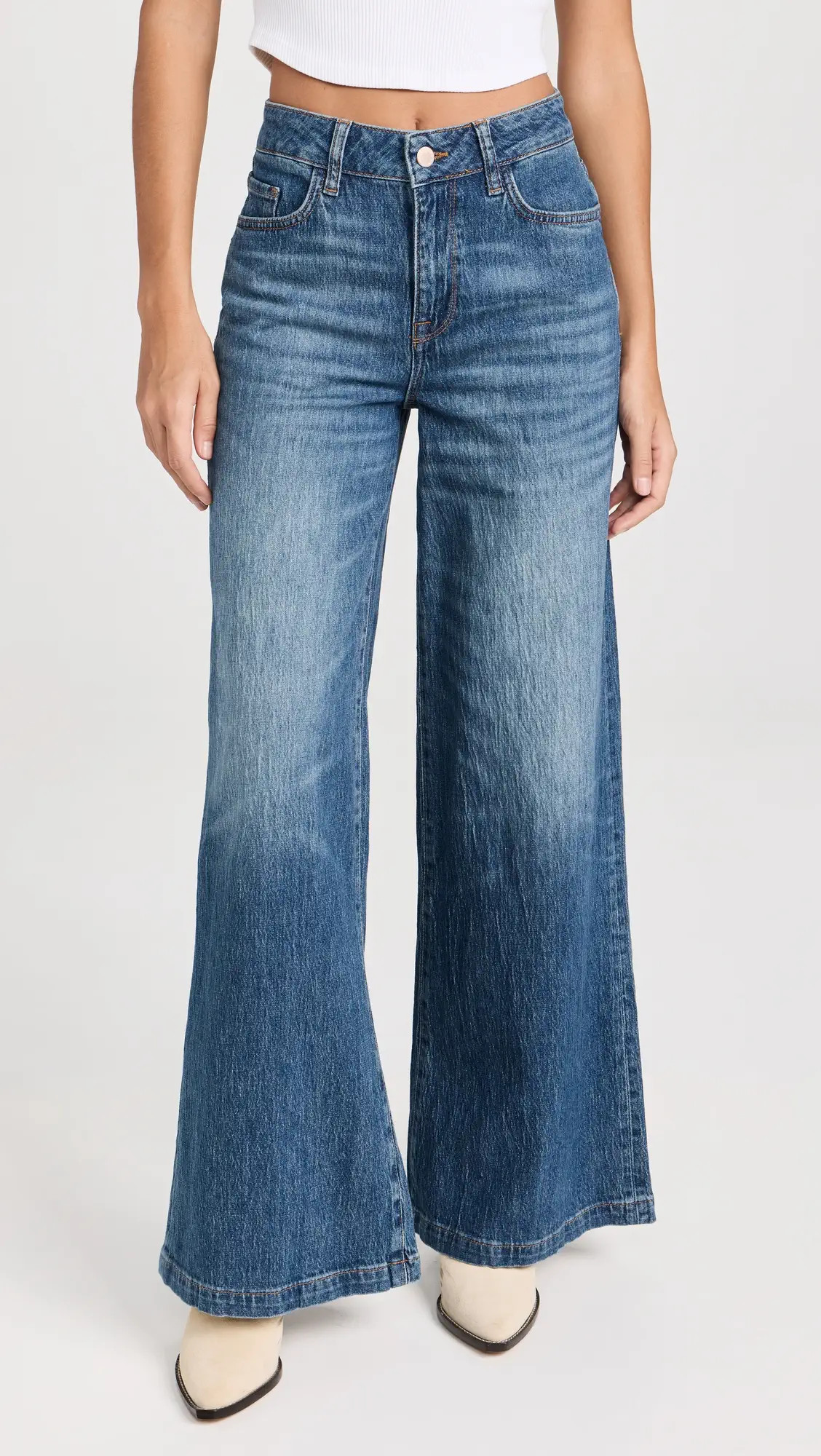 Triarchy Ms. Fonda High Rise Wide Leg Jeans | Shopbop | Shopbop